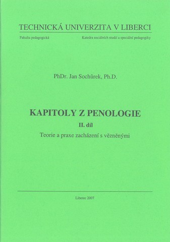 Kapitoly z penologie.Teor.a pr. zach.s věz.II.d.