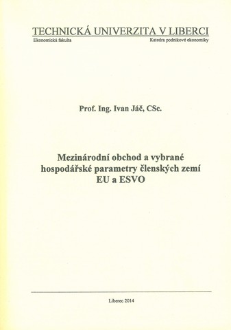 Mezi.ob. a vybrané hosp.parametry čl.z.EU a ESVO