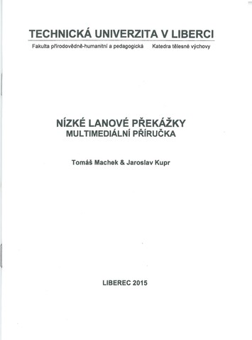 Nízké lanové překážky - multimediální příručka