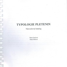 Typologie pletenin - názvoslovný katalog